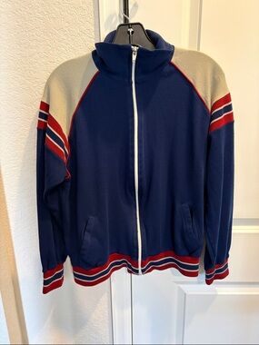 Wilson Vintage Navy Sweat Jacket - Womens
